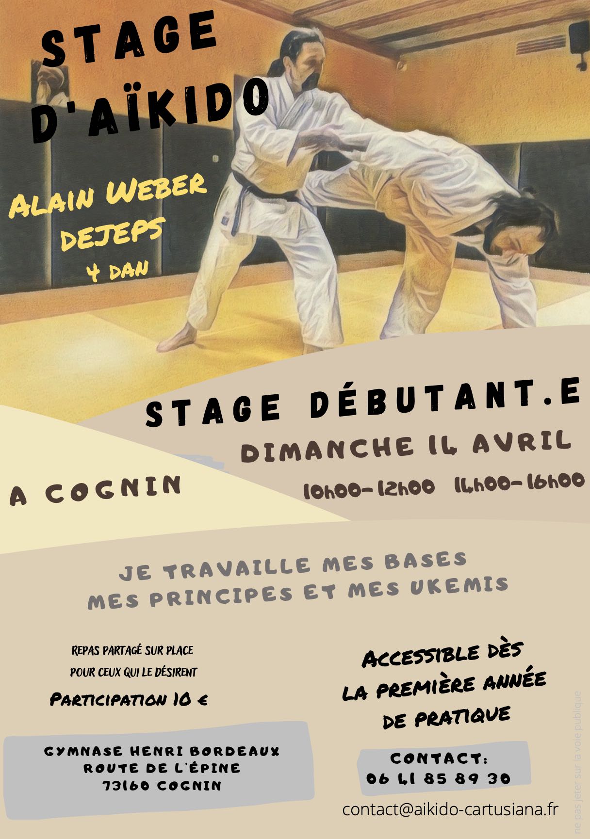 stage débutant aikido